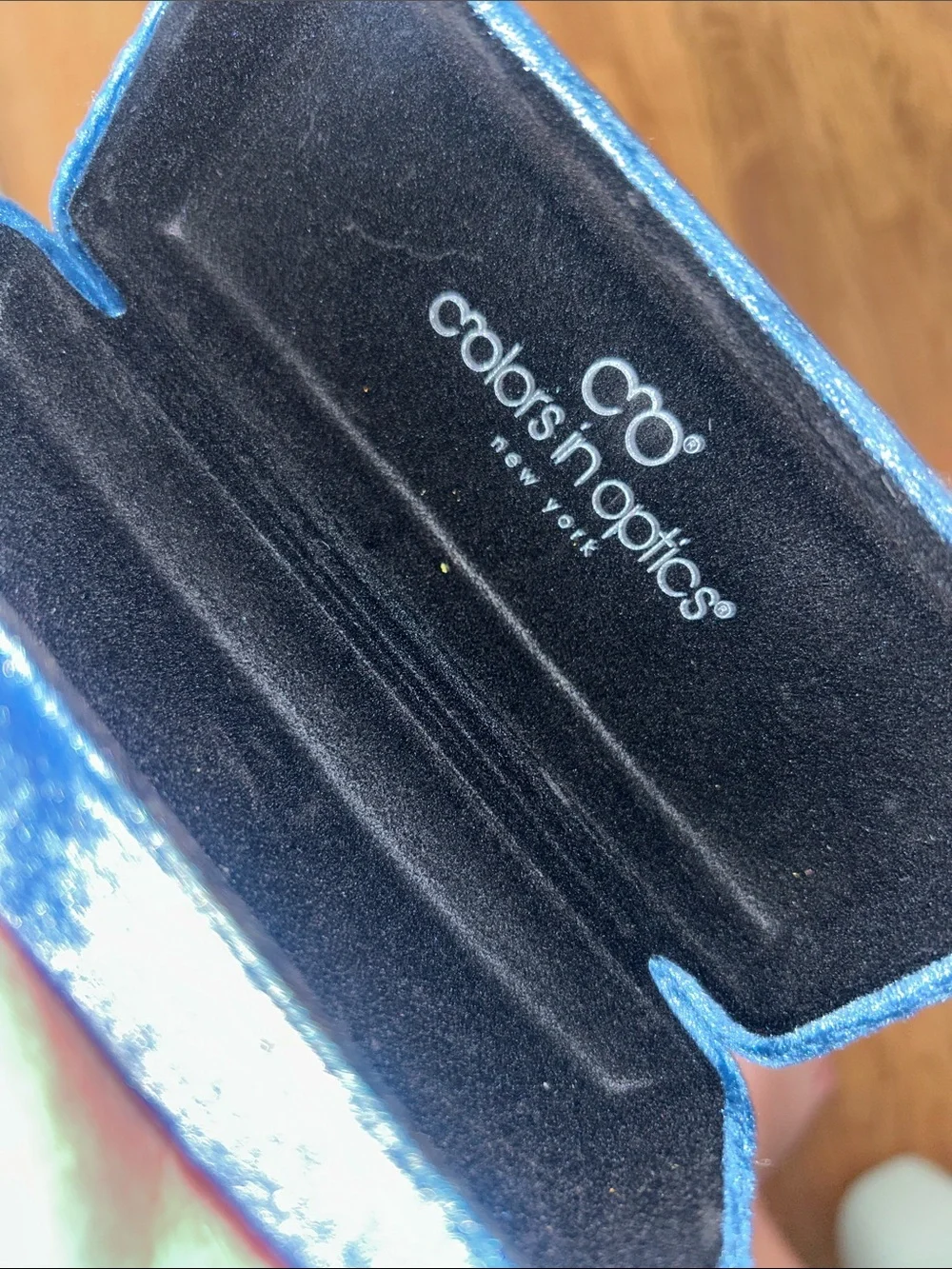 Colors in Optics plush blue
